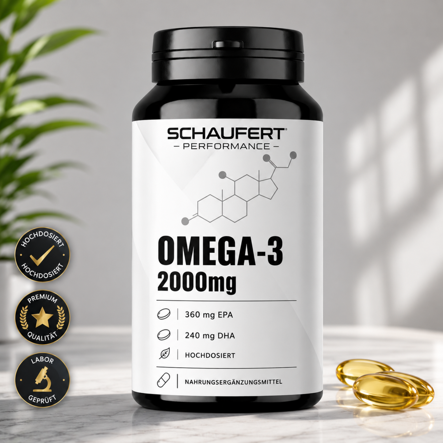 Omega-3 Premium - 2000mg – 90 Kapseln