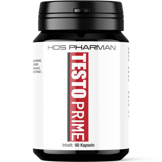 Testo Prime | Mit Zink, Vitamin D & Pflanzenextrakten | 60 vegane Kapseln