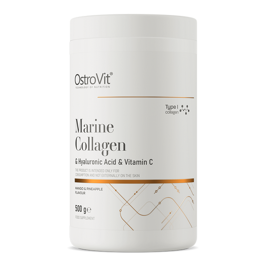 OstroVit Marine Collagen + Hyaluronic Acid + Vitamin C 500 g