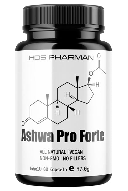 Vitality Trio | Lions Mane Maca Ashwagandha | Vegane Kapseln | Adaptogen Komplex | Ohne Zusatzstoffe | Handmade Deutschland | HDS Pharman