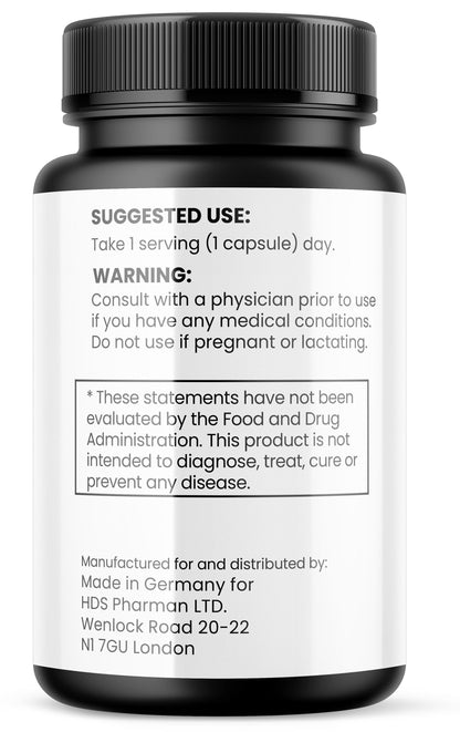 Power Shilajit | + Ashwagandha Schwarzer Pfeffer | 2000 mg hochdosiert | Fulvinsäuren Huminsäuren | Vegan | Ohne Zusatzstoffe | HDS Pharman