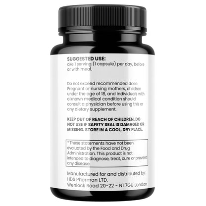 Cistanche Tubulosa Extrakt 1100 mg | Pflanzliches Supplement | Vegan | Ohne Zusatzstoffe | Handmade | Laborgeprüft | HDS Pharman