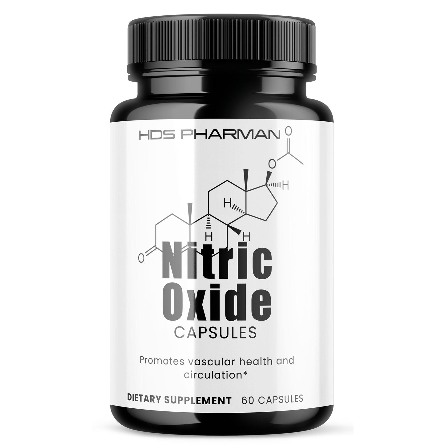 Nitric Oxide Supplement | Arginin Citrullin Booster | Energie Ausdauer Muskelaufbau | Vegane Kapseln | Handmade | Laborgeprüft | HDS Pharman