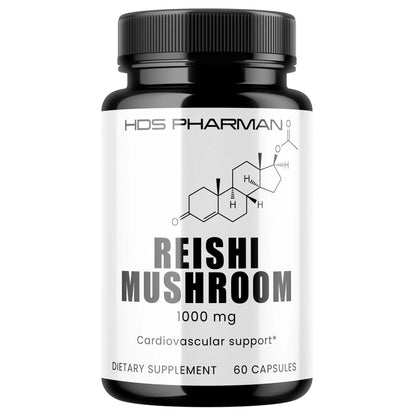 HDS Pharman, Reishi Mushroom – 60 Kapseln – 30 Tage Versorgung