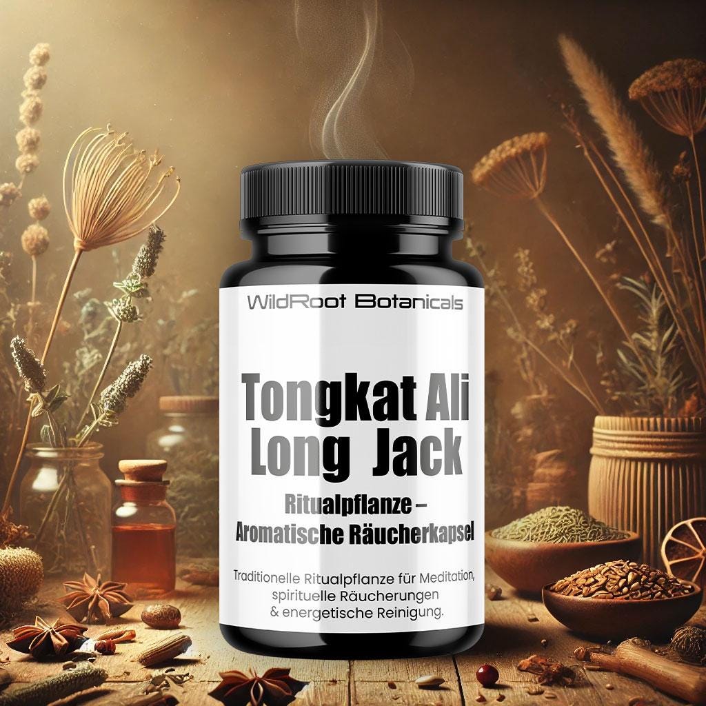 Tongkat Ali Räucherwerk  100% Natur, Ritualpflanze für Meditation & Energetische Reinigung