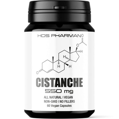 Cistanche Tubulosa Extrakt 1100 mg | Pflanzliches Supplement | Vegan | Ohne Zusatzstoffe | Handmade | Laborgeprüft | HDS Pharman